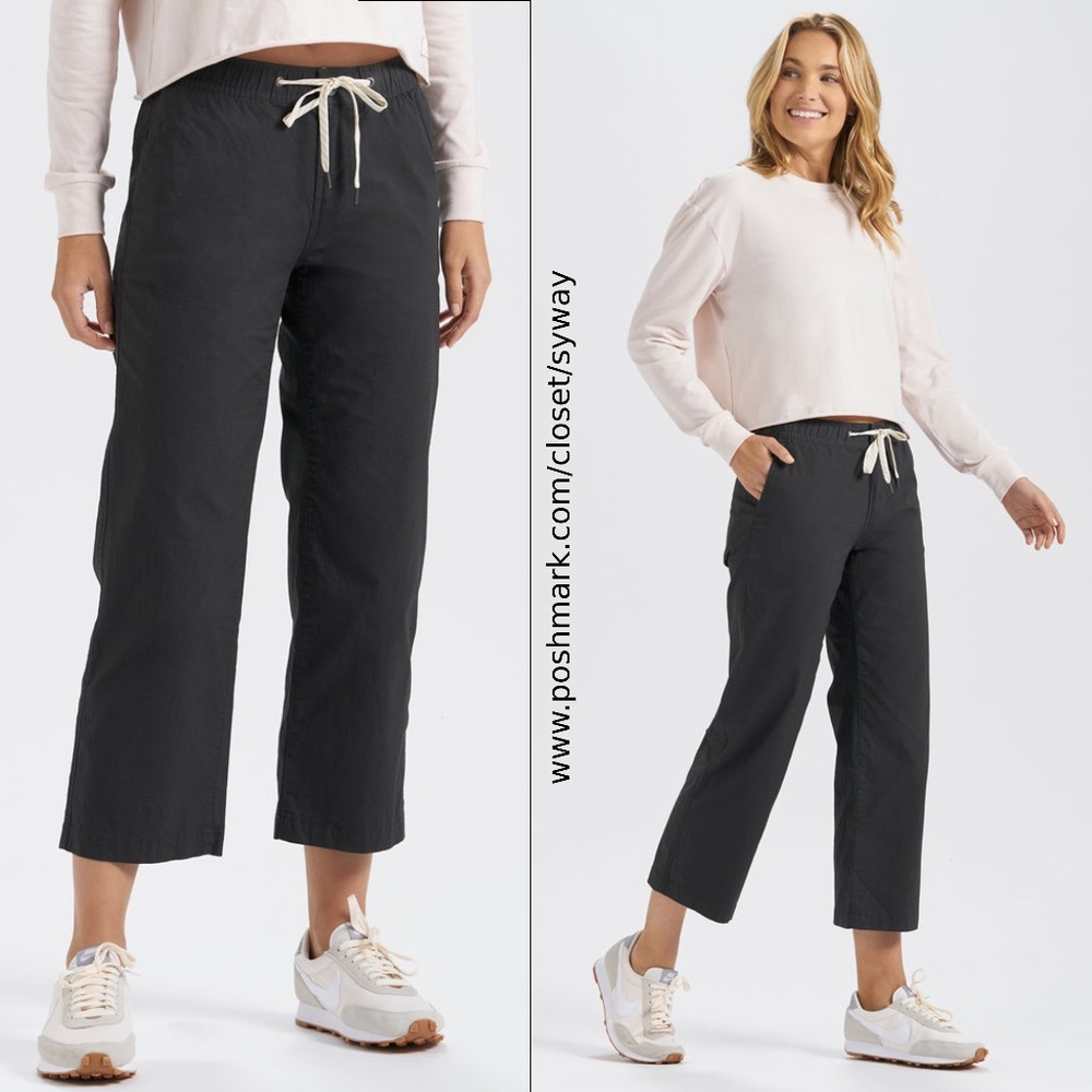 NEW Vuori Ripstop Wideleg Pant - Charcoal XS